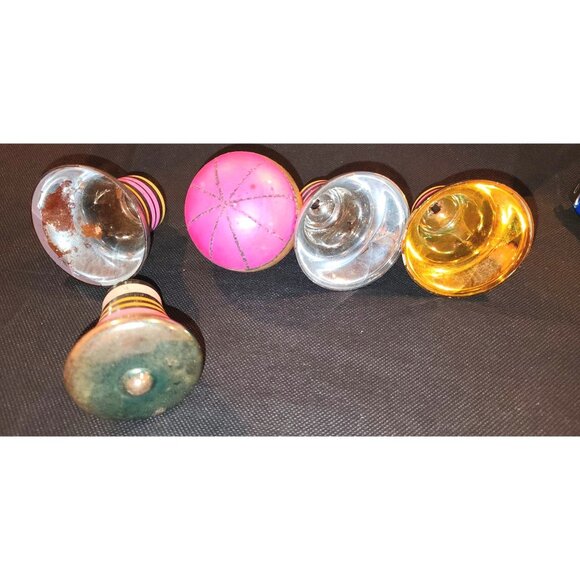 Vintage Hand-Painted Glass Bell Christmas Ornaments Set - Picture 9 of 10
